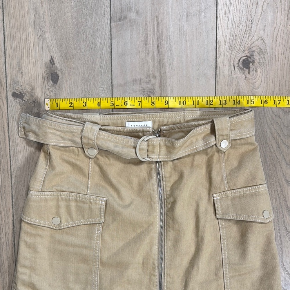 Tan Skirt with Pockets - Picture 6 of 10